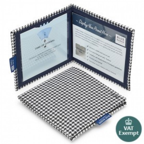 Hounds Tooth Blue Badge Wallet