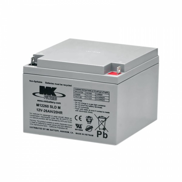 MK Batteries Sealed Lead Acid Batteries (Pair) (24/25/26 Ah)