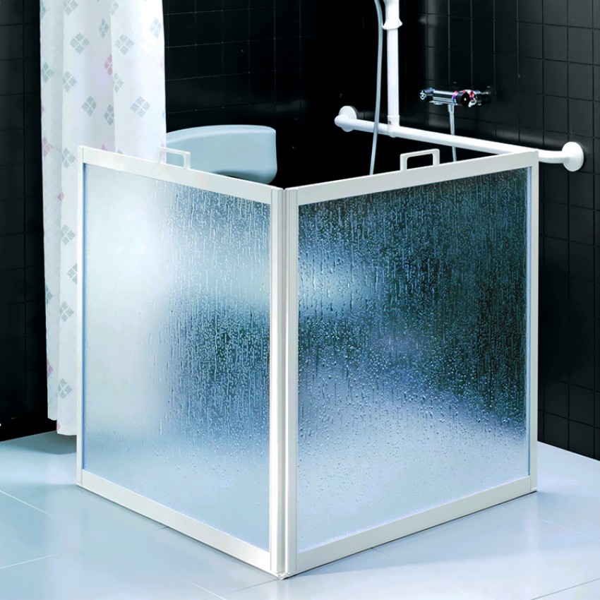 Portable Shower Screen (2-Way Fold) Portable Shower Screen (2-Way Fold)