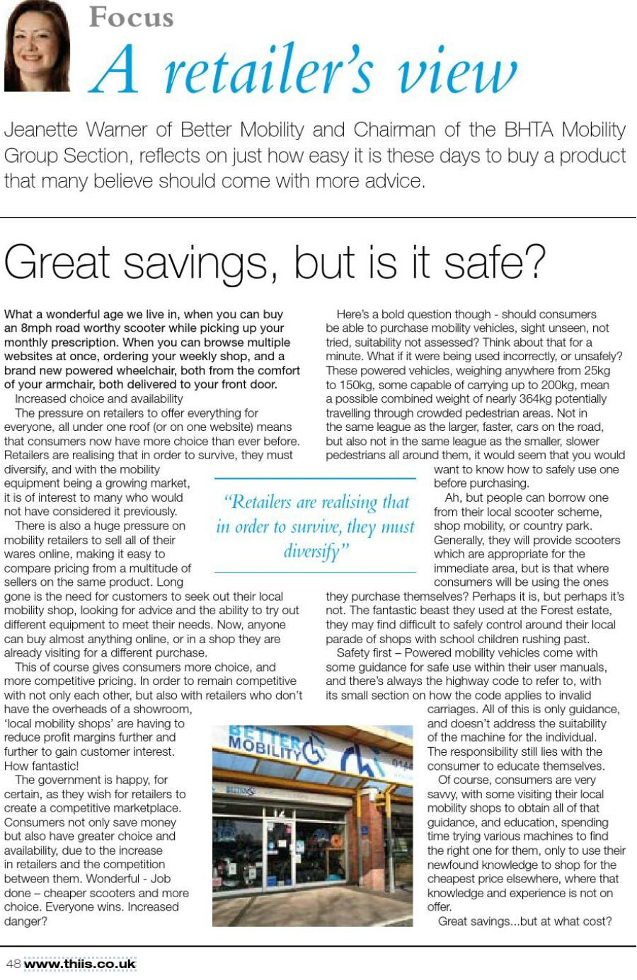 Thiis Magazine Article April 2016
